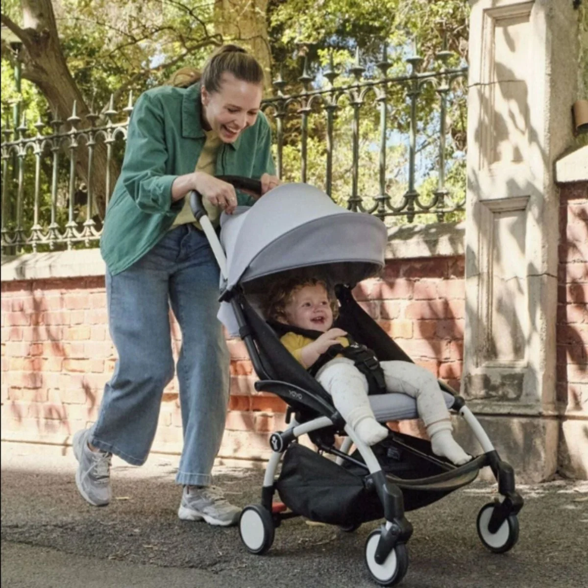 Stokke YOYO³ Newborn Pack to Toddler Bundle - Olive Color Pack & White Frame - Image 17