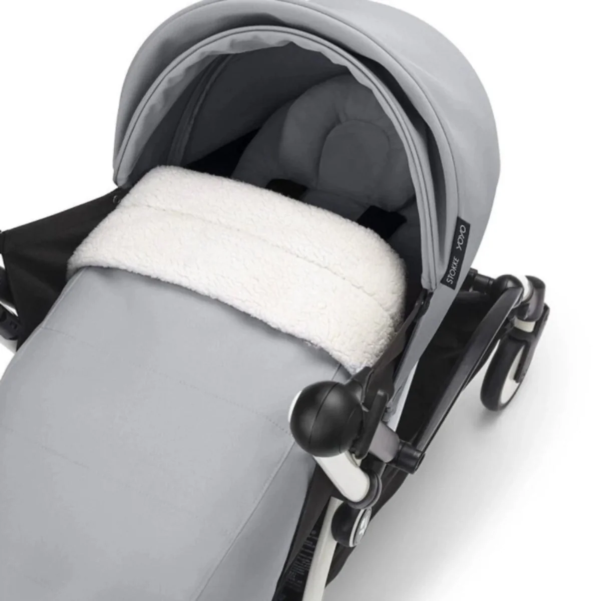 Stokke YOYO³ Newborn Pack to Toddler Bundle - Stone Color Pack & Black Frame - Image 4