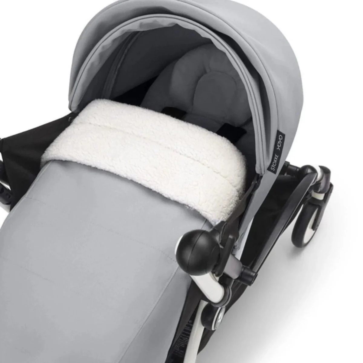 Stokke YOYO³ Newborn Pack to Toddler Bundle - Stone Color Pack & White Frame - Image 9