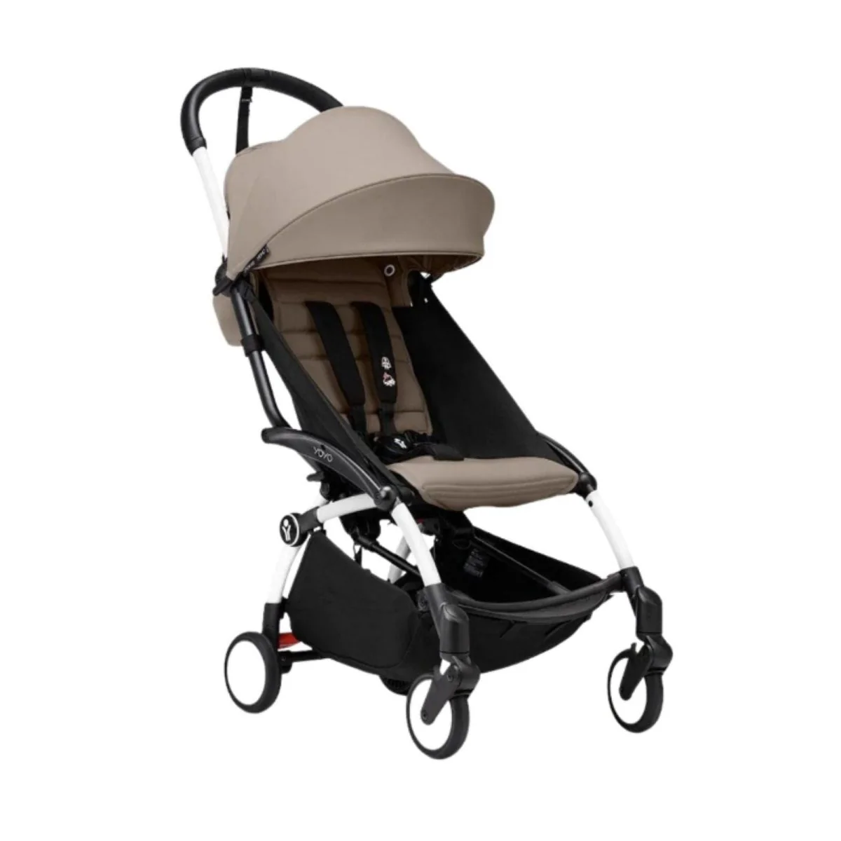 Stokke YOYO³ Newborn Pack to Toddler Bundle - Taupe Color Pack & White Frame - Image 2