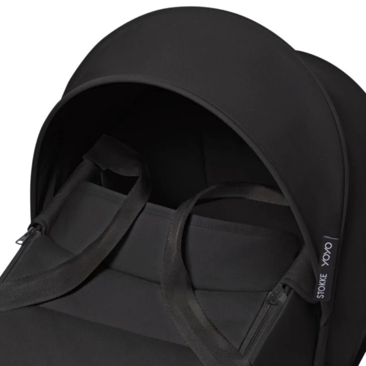 Stokke YOYO³ Newborn Shell to Toddler Bundle - Black Color Pack & Black Frame - Image 8
