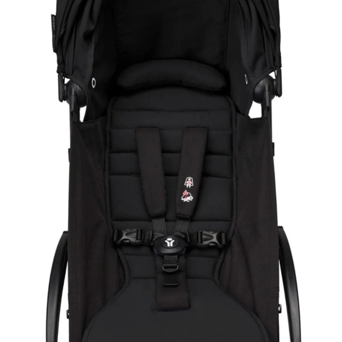 Stokke YOYO³ Newborn Shell to Toddler Bundle - Black Color Pack & White Frame - Image 3