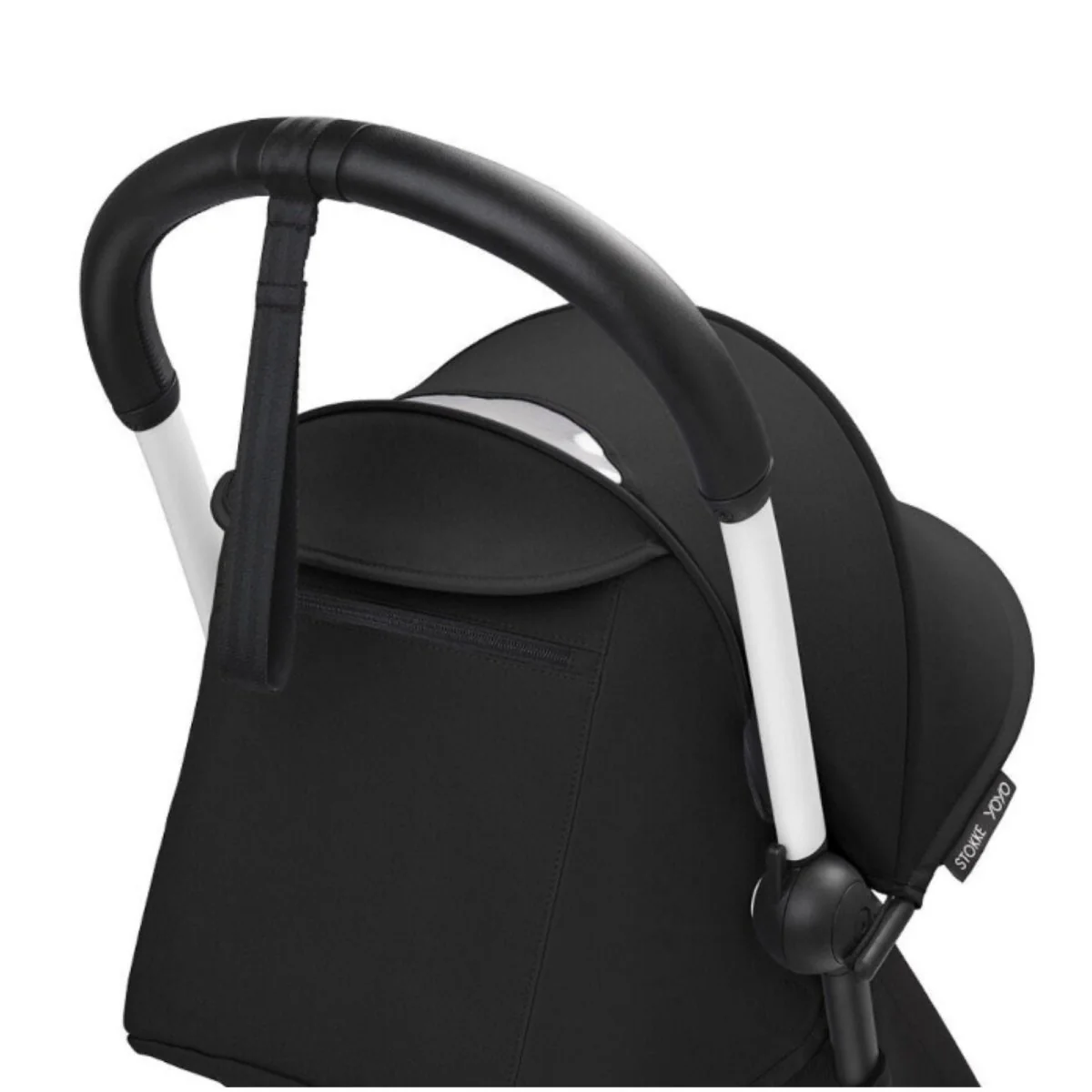 Stokke YOYO³ Newborn Shell to Toddler Bundle - Black Color Pack & White Frame - Image 5
