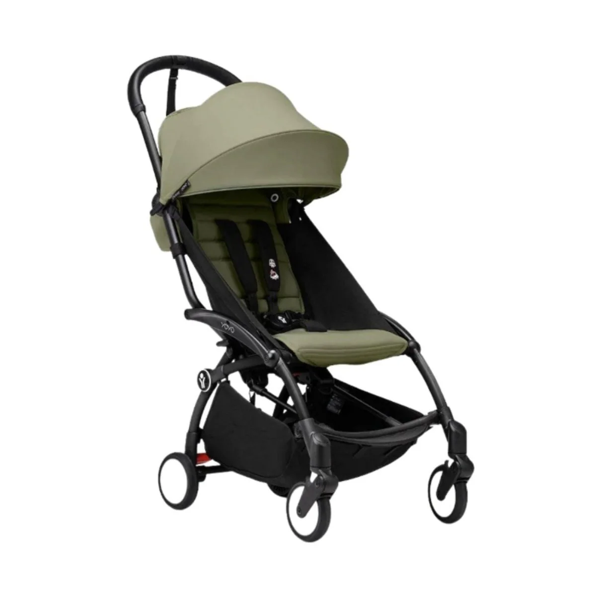 Stokke YOYO³ Newborn Shell to Toddler Bundle - Olive Color Pack & Black Frame - Image 2