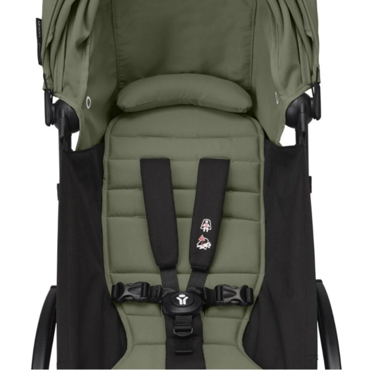 Stokke YOYO³ Newborn Shell to Toddler Bundle - Olive Color Pack & Black Frame - Image 6