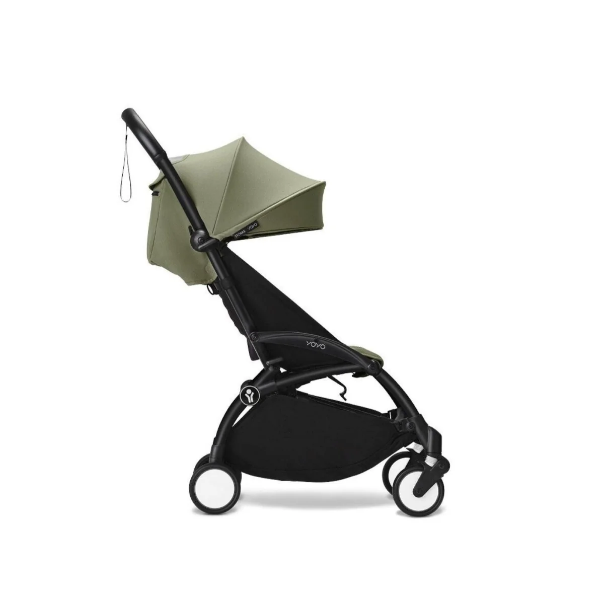 Stokke YOYO³ Newborn Shell to Toddler Bundle - Olive Color Pack & White Frame - Image 8