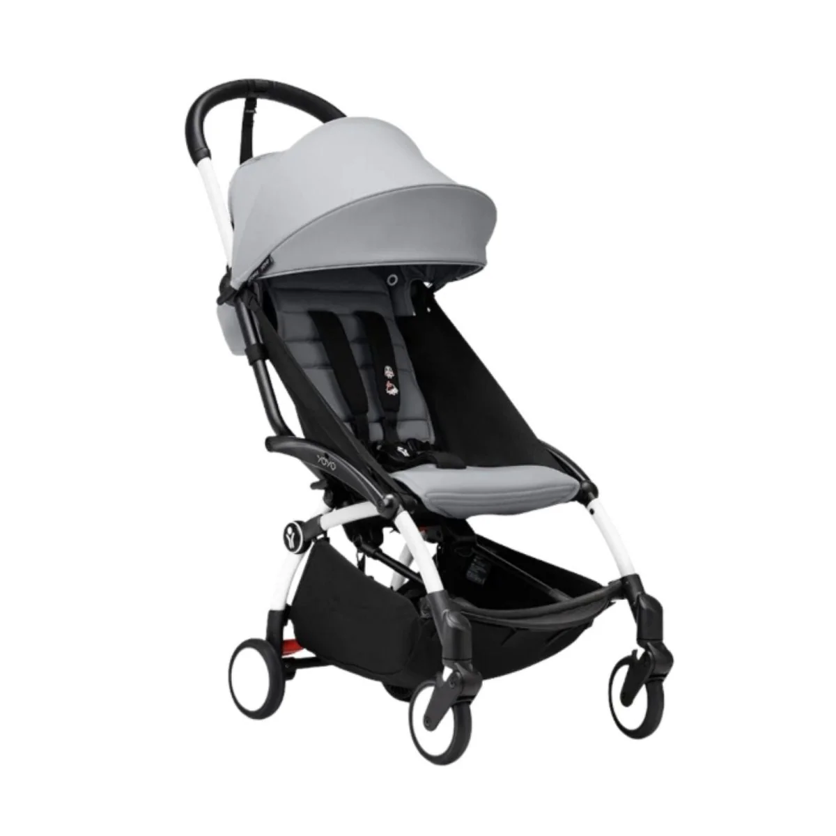 Stokke YOYO³ Newborn Shell to Toddler Bundle - Stone Color Pack & White Frame - Image 2