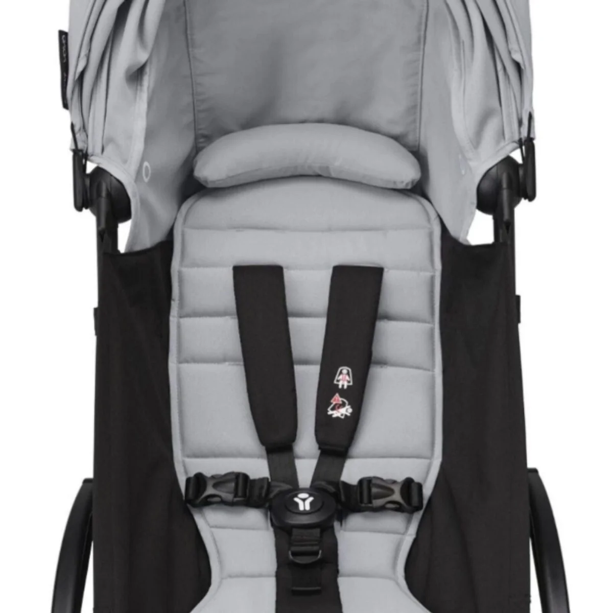 Stokke YOYO³ Newborn Shell to Toddler Bundle - Stone Color Pack & White Frame - Image 3