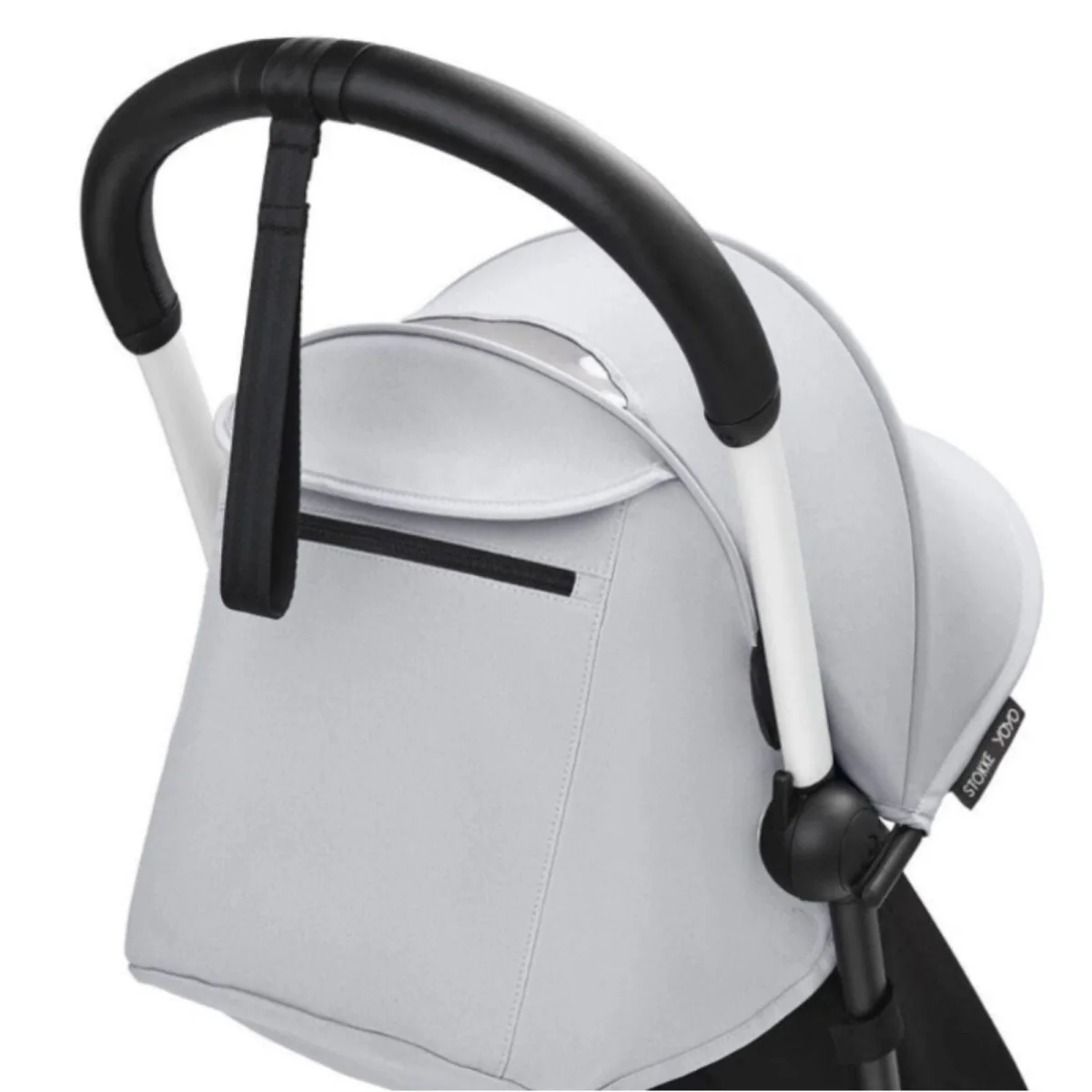 Stokke YOYO³ Newborn Shell to Toddler Bundle - Stone Color Pack & White Frame - Image 5