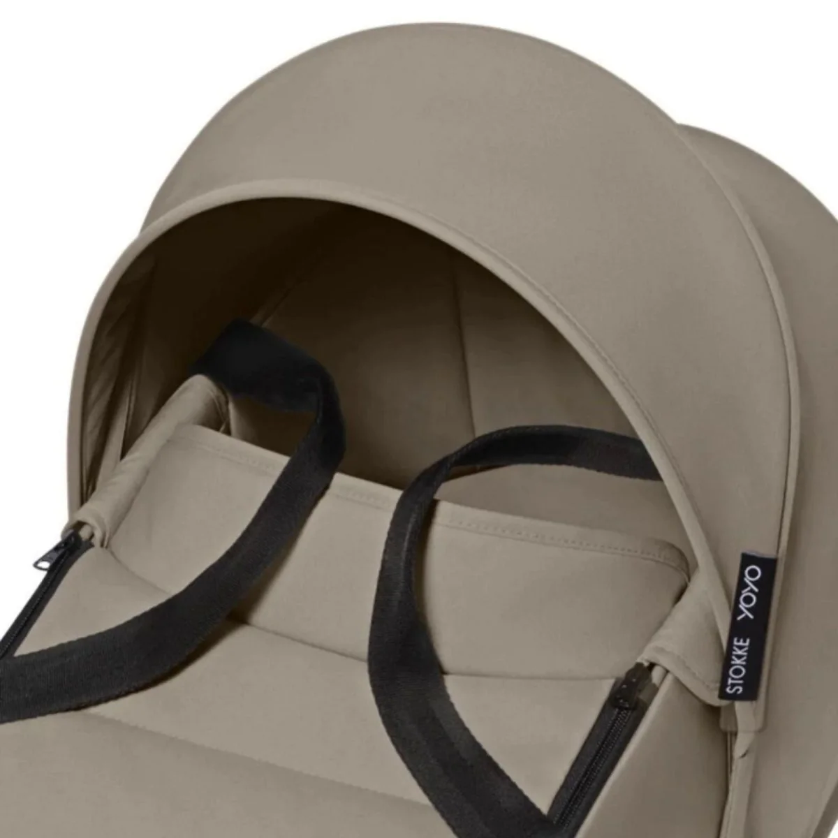 Stokke YOYO³ Newborn Shell to Toddler Bundle - Taupe Color Pack & Black Frame - Image 10