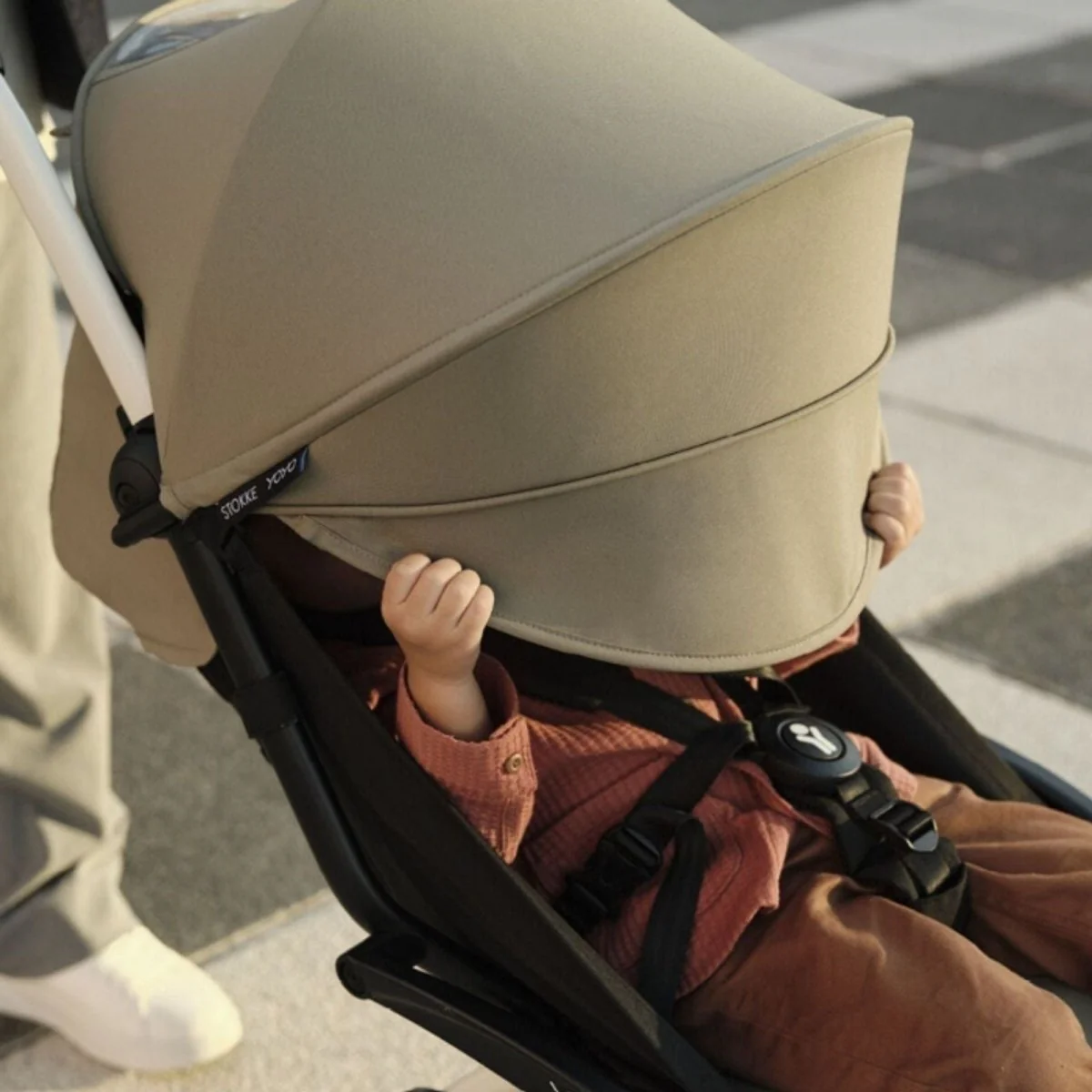 Stokke YOYO³ Newborn Shell to Toddler Bundle - Taupe Color Pack & Black Frame - Image 13