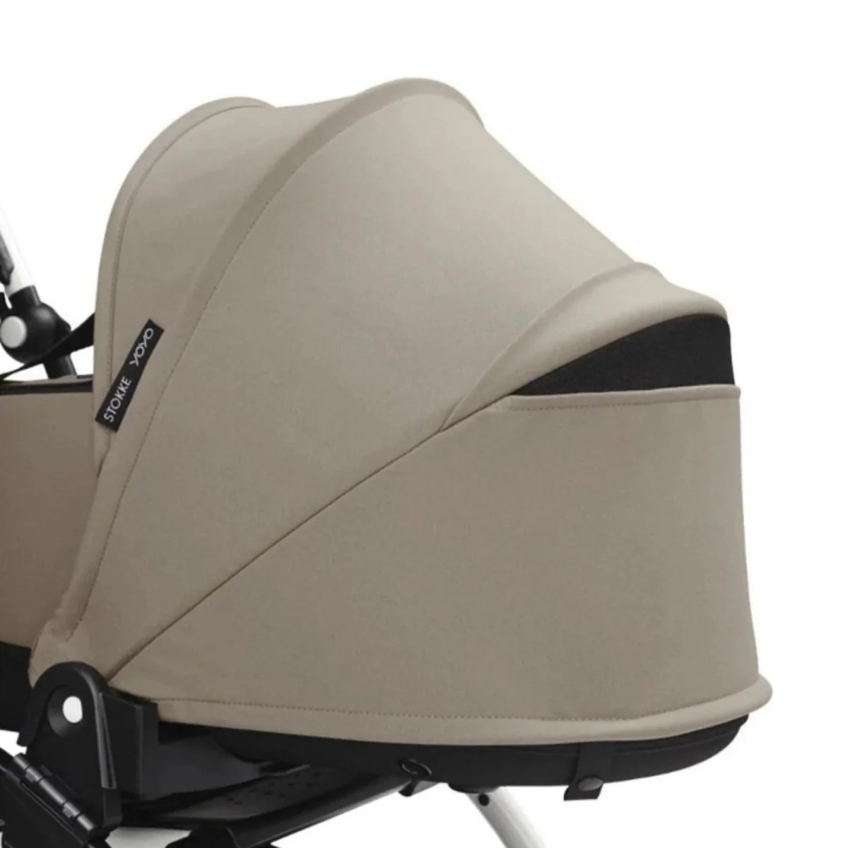 Stokke YOYO³ Newborn Shell to Toddler Bundle - Taupe Color Pack & White Frame - Image 11