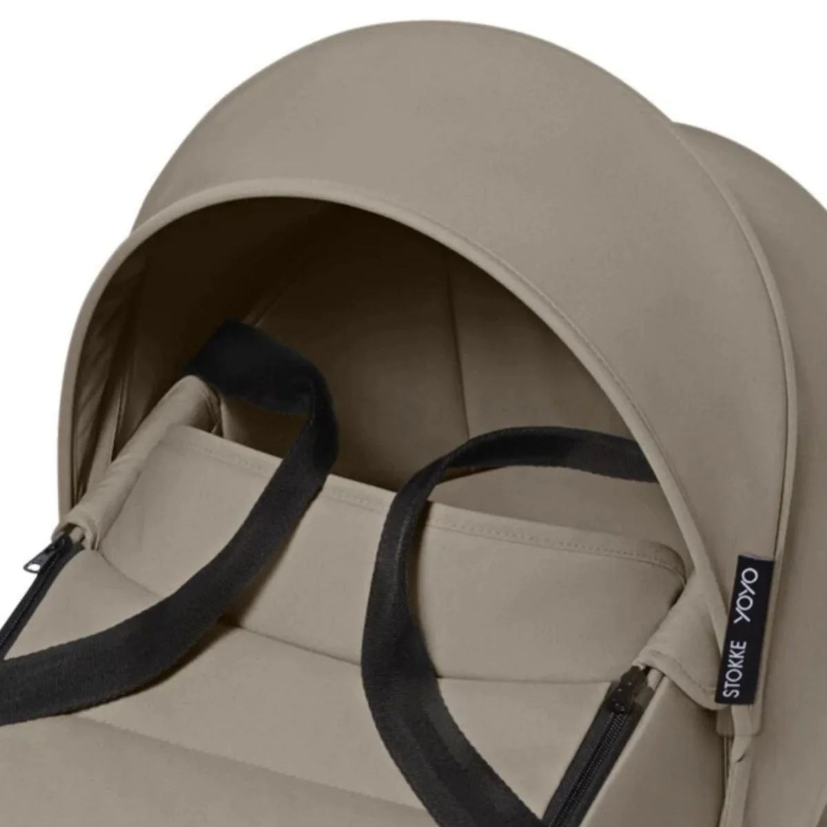 Stokke YOYO³ Newborn Shell to Toddler Bundle - Taupe Color Pack & White Frame - Image 15