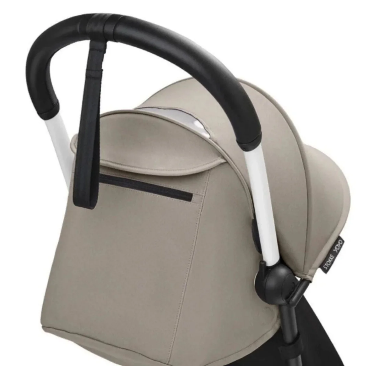 Stokke YOYO³ Newborn Shell to Toddler Bundle - Taupe Color Pack & White Frame - Image 5