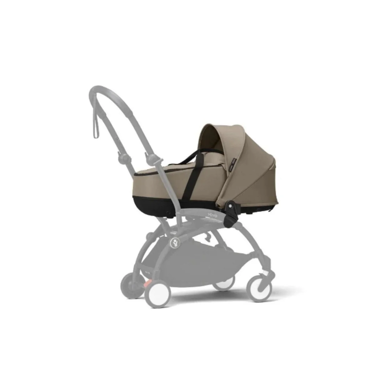 Stokke YOYO³ Newborn Shell to Toddler Bundle - Taupe Color Pack & White Frame - Image 8