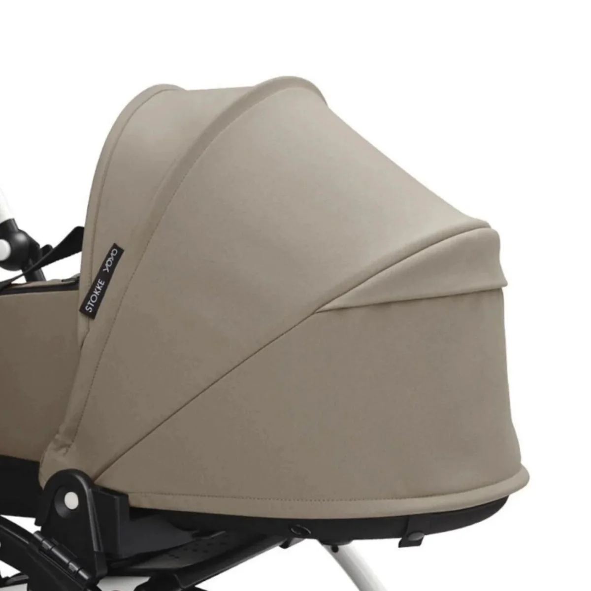 Stokke YOYO³ Newborn Shell to Toddler Bundle - Taupe Color Pack & White Frame - Image 9