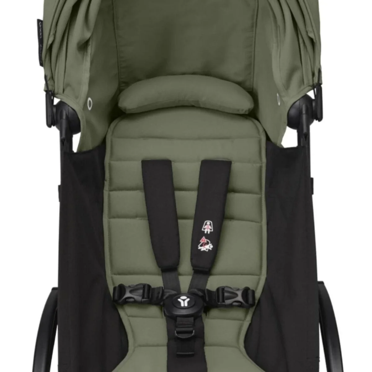 Stokke YOYO³ Stroller 6+ months - 6+ Olive Color Pack & White Frame - Image 2