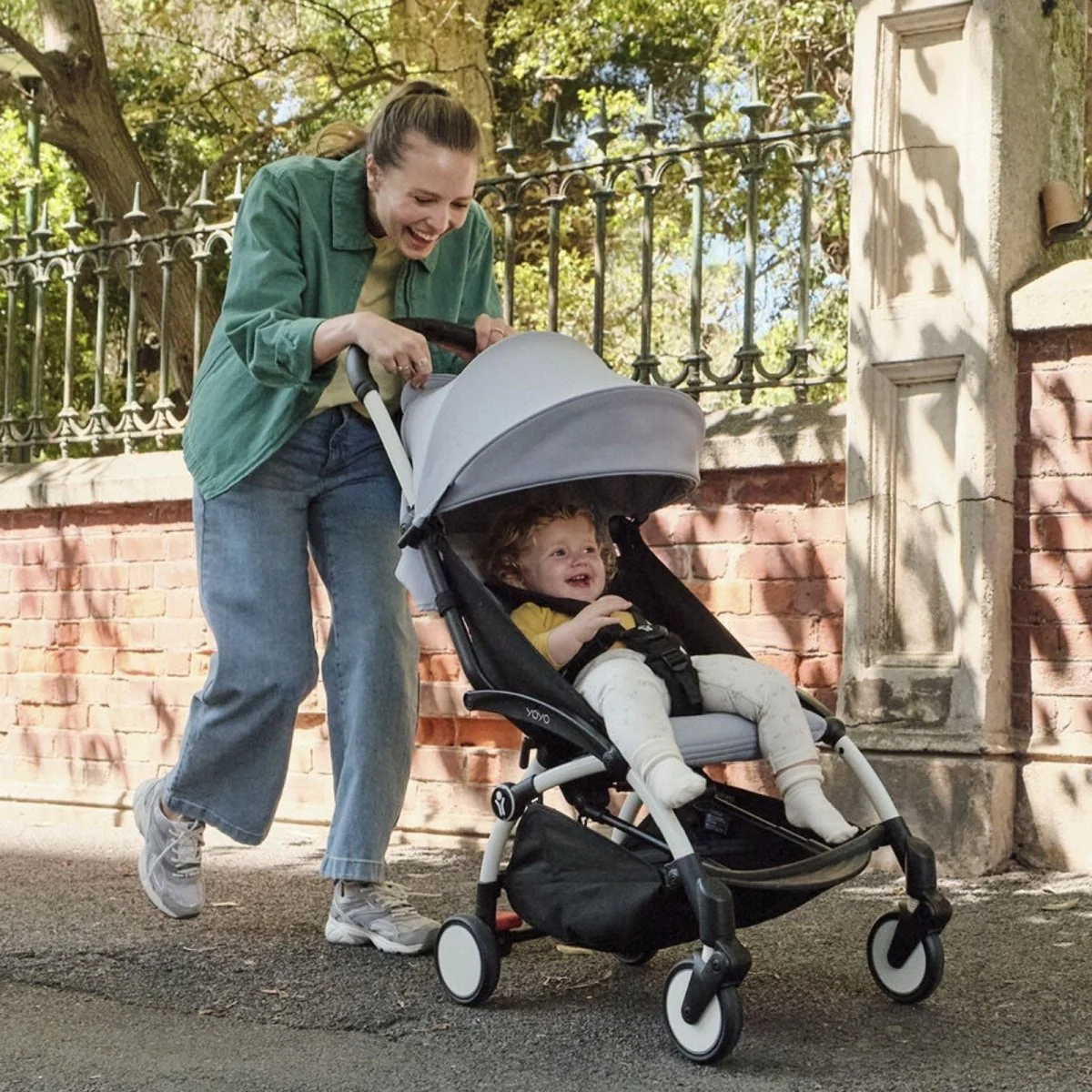 Stokke YOYO³ Stroller 6+ months - 6+ Stone Color Pack & Black Frame - Image 7