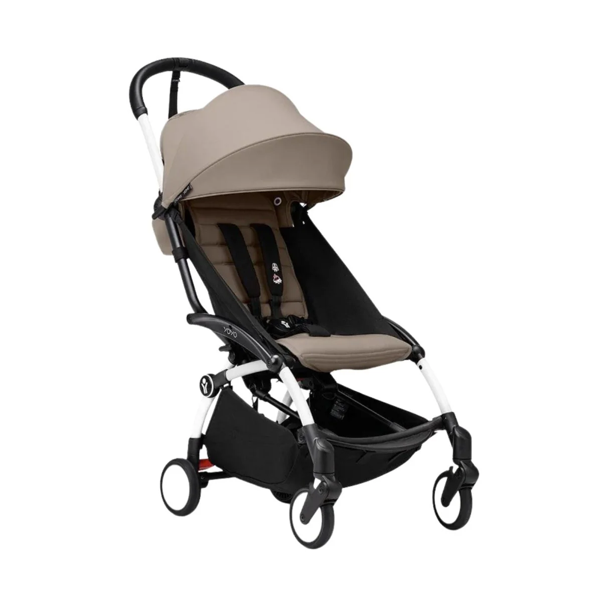Stokke YOYO³ Stroller 6+ months - 6+ Taupe Color Pack & White Frame