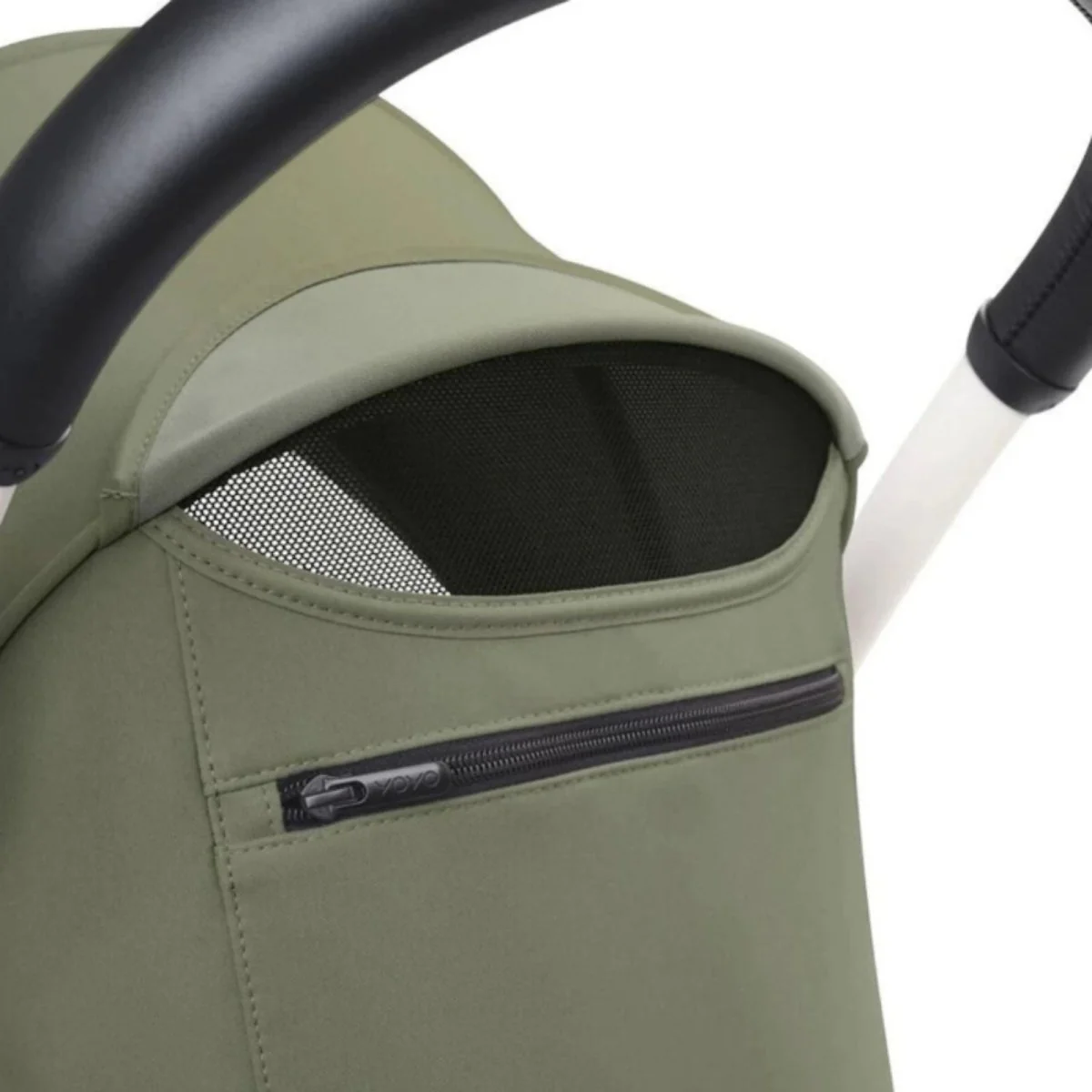 Stokke YOYO³ Stroller for Siblings - Olive Color Pack & White Frame - Image 7