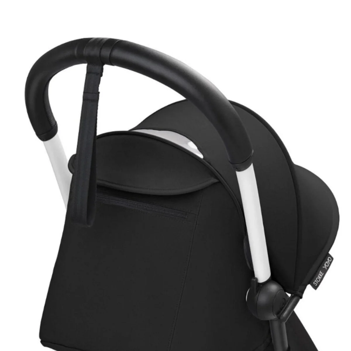 Stokke YOYO³ Stroller for Twins 6+ months - Black Color Pack & White Frame - Image 4