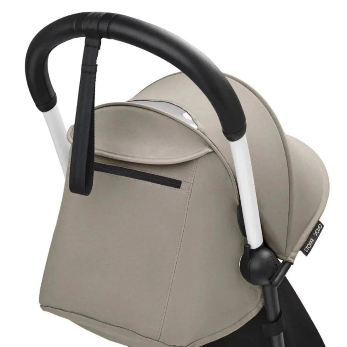 Stokke YOYO³ Stroller for Twins 6+ months - Taupe Color Pack & White Frame - Image 4
