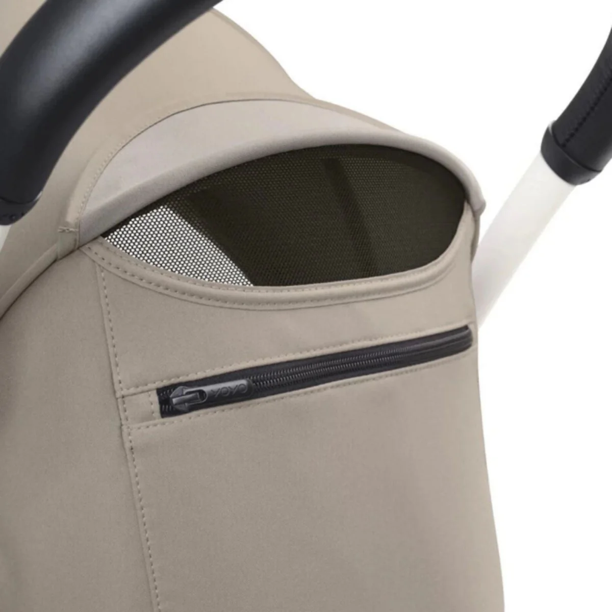 Stokke YOYO³ Stroller for Twins 6+ months - Taupe Color Pack & White Frame - Image 5