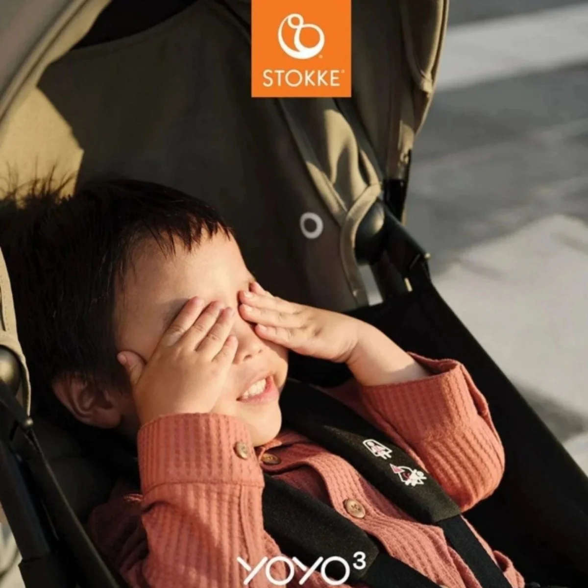 Stokke YOYO³ Stroller for Twins 6+ months - Taupe Color Pack & White Frame - Image 7
