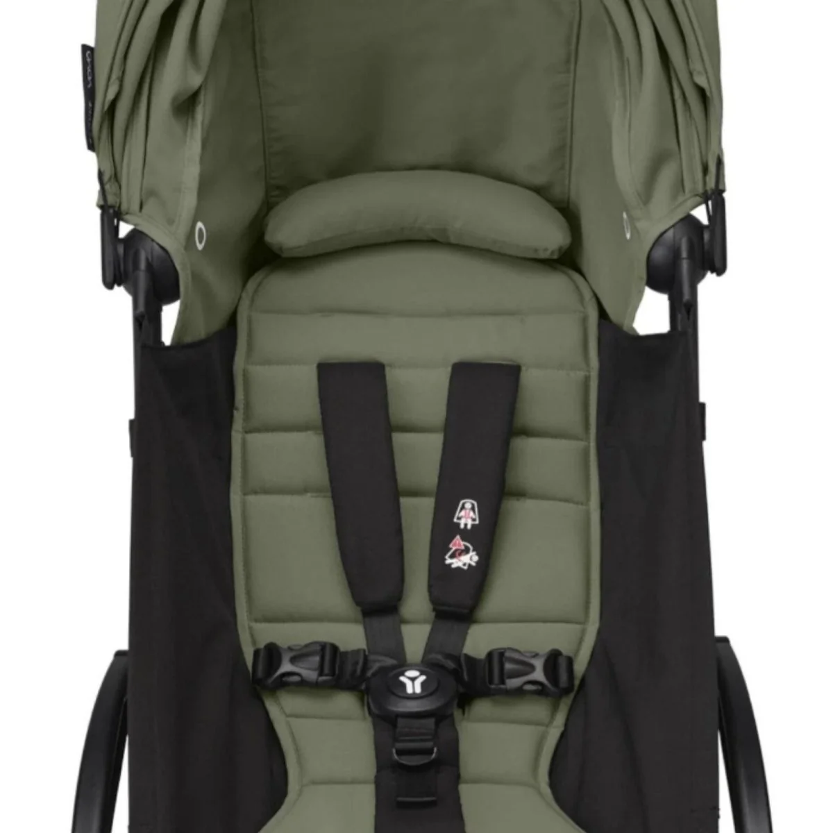 Stokke YOYO³ Stroller for Twins 6+ months - Olive Color Pack & White Frame - Image 2