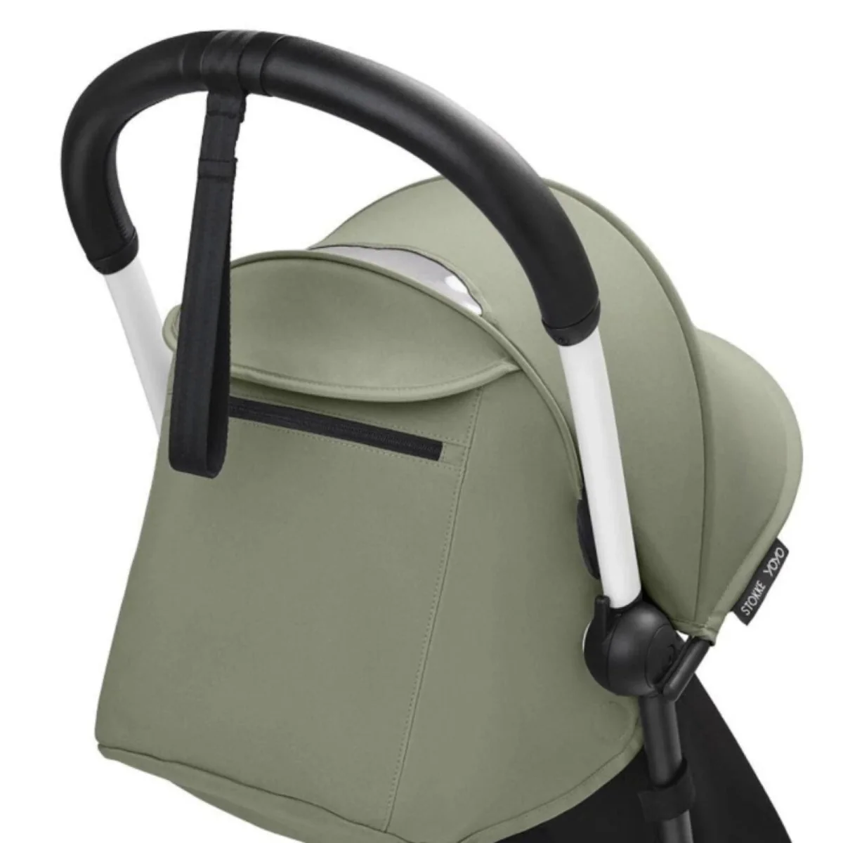 Stokke YOYO³ Stroller for Twins 6+ months - Olive Color Pack & White Frame - Image 4