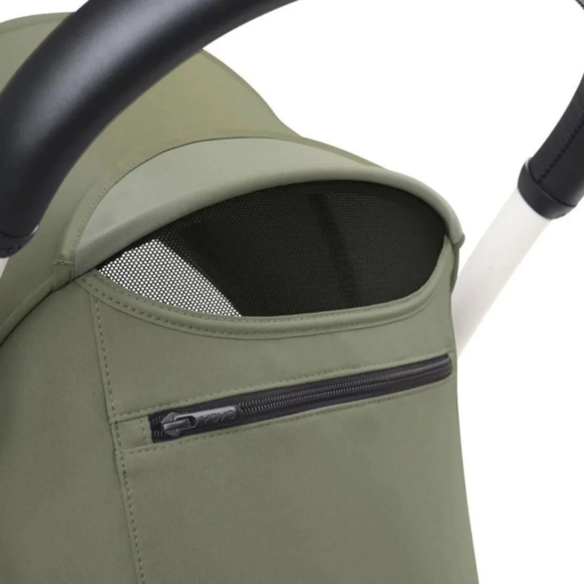 Stokke YOYO³ Stroller for Twins 6+ months - Olive Color Pack & White Frame - Image 5