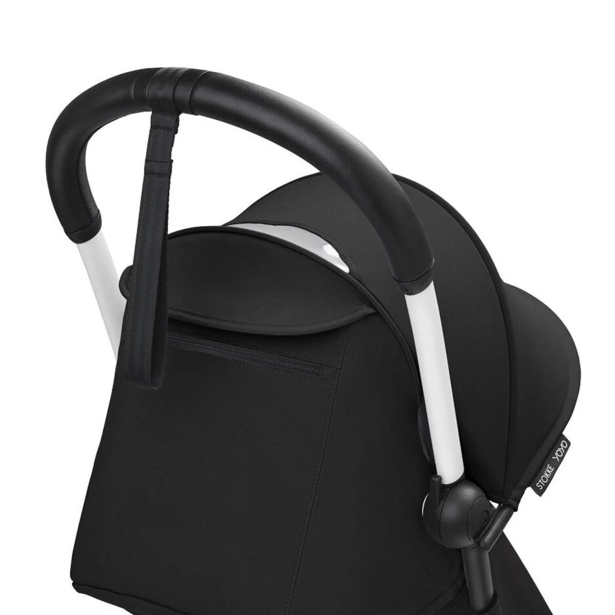 Stokke YOYO³ Stroller from 6 Months - 6+ Black Color Pack & White Frame - Image 4