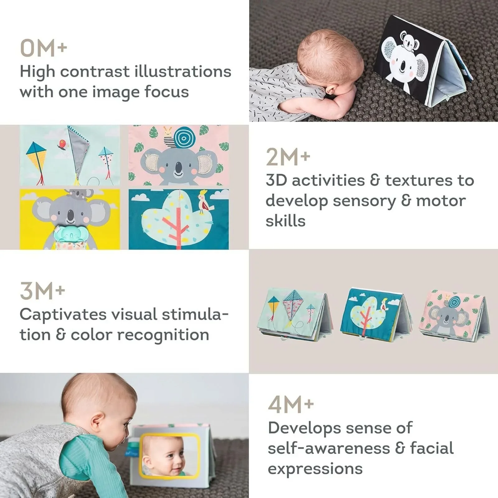 Taf Toys Kimmy Koala Tummy Time Book - Image 6