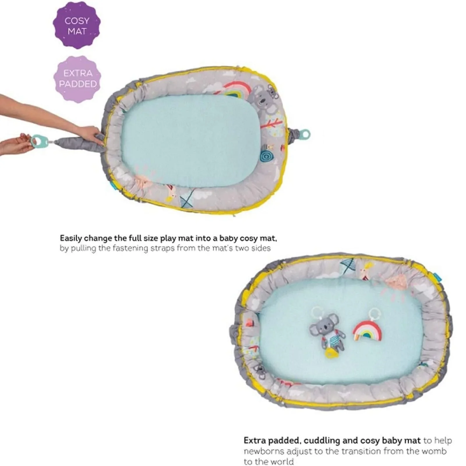 Taf Toys Koala Musical Cosy Gym - Image 3