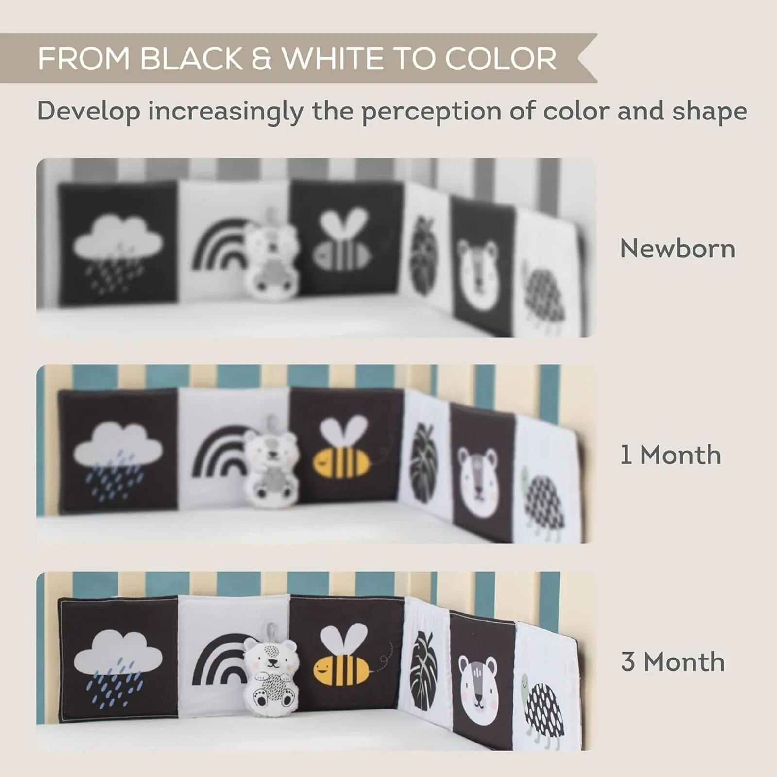 Taf Toys Savannah Black & White Book - Image 2