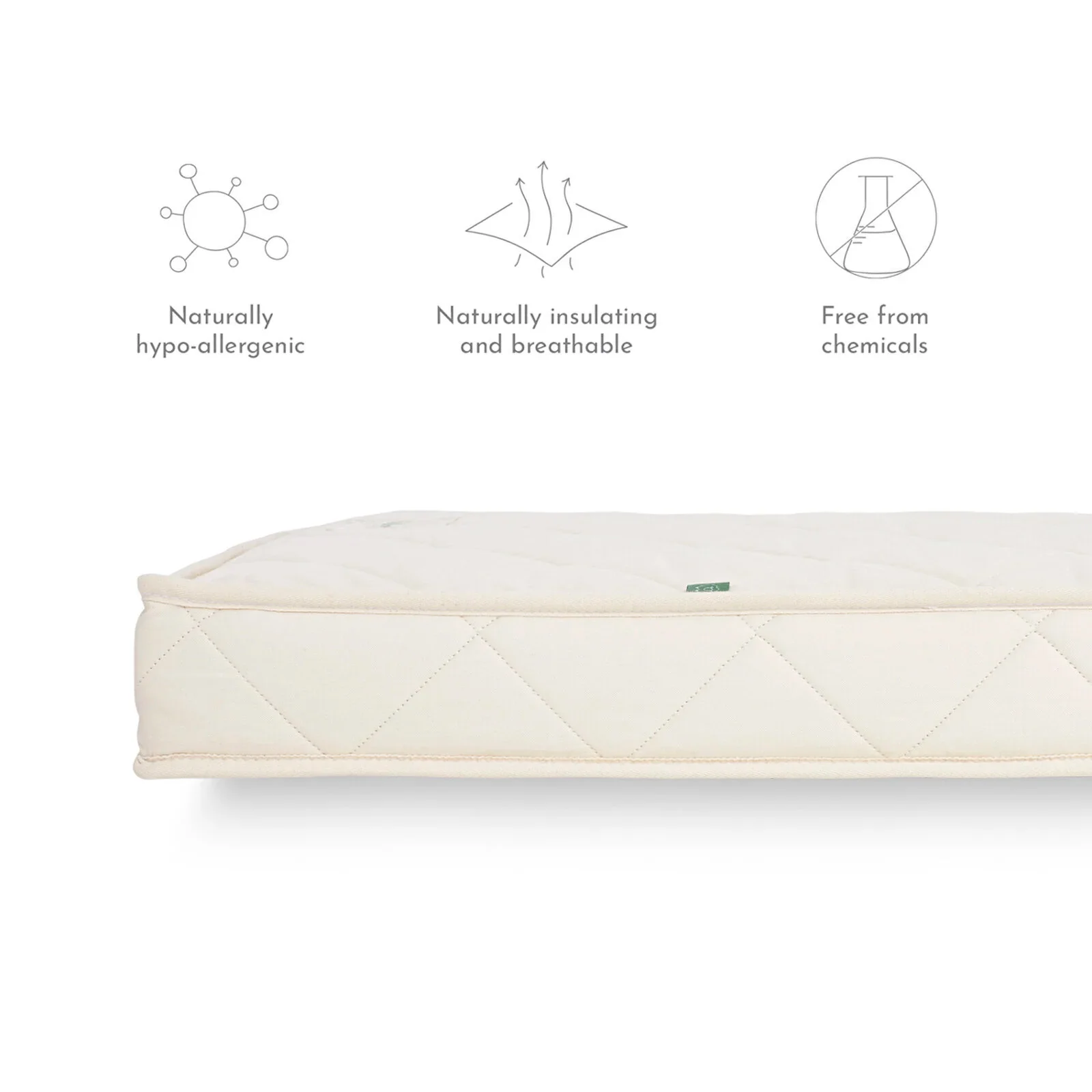 The Little Green Sheep SnüzKot Natural Mattress 68cmx117cm - Image 7