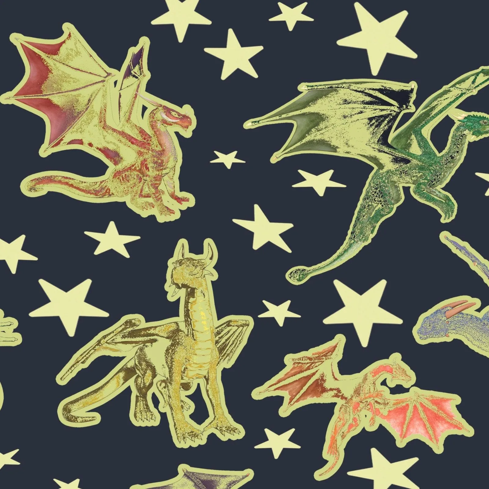 The Original Glowstars Company Glitter Stars & Dragons - Image 3