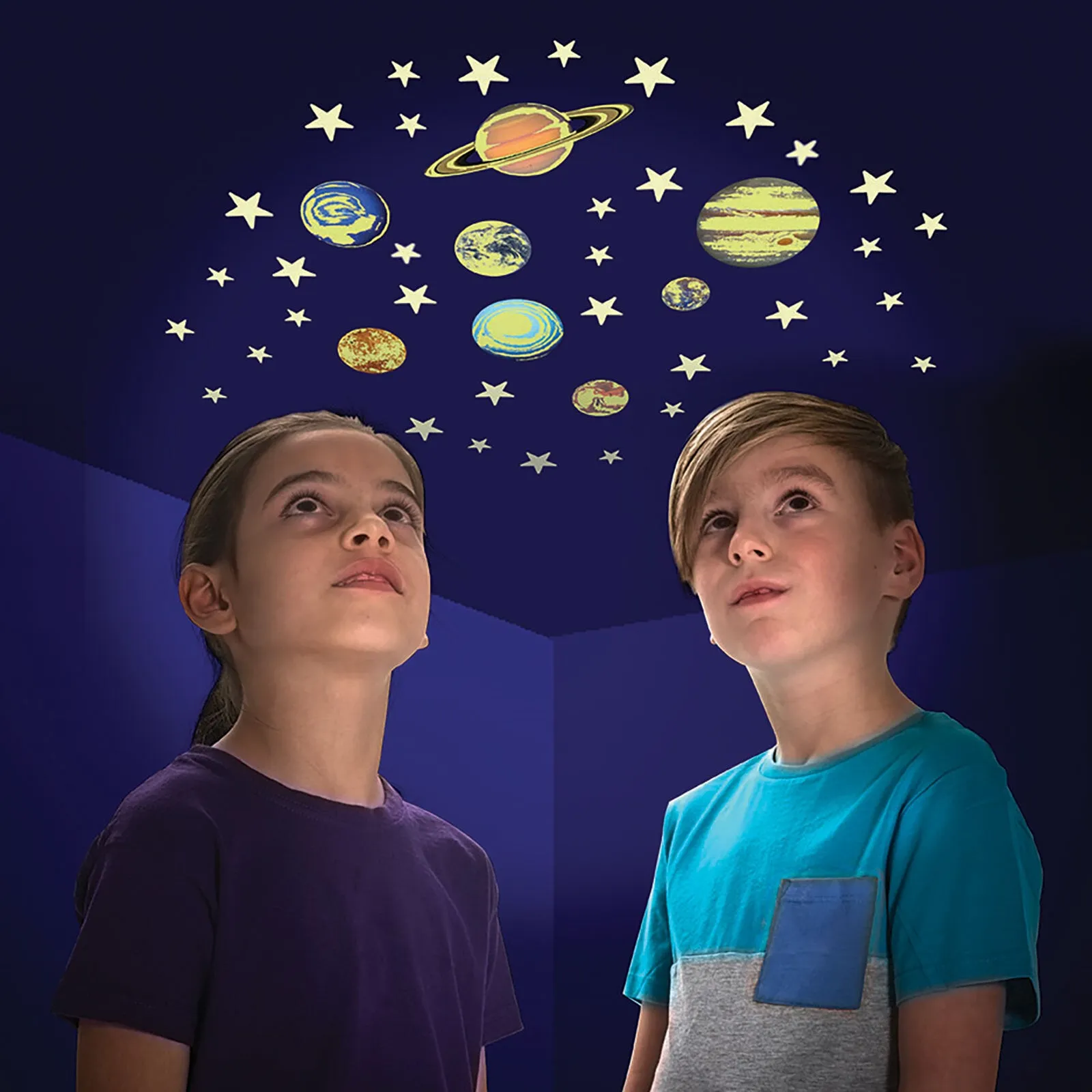 The Original Glowstars Company Glitter Stars & Planets - Image 2