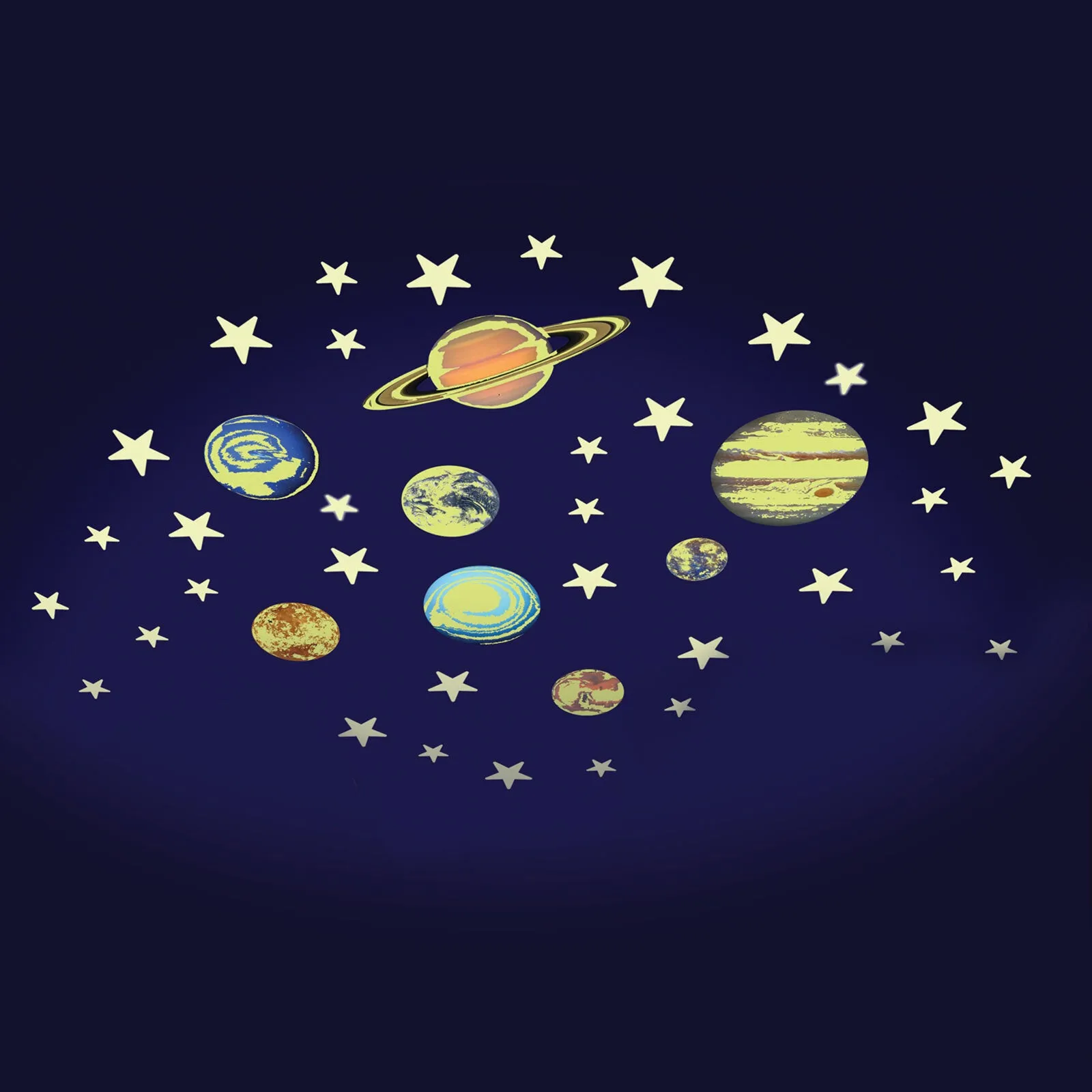 The Original Glowstars Company Glitter Stars & Planets - Image 3
