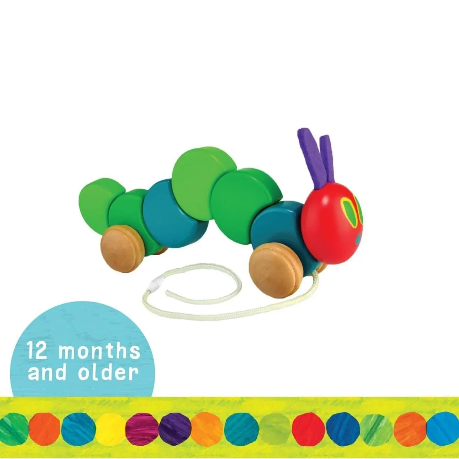 The Very Hungry Caterpillar Wooden Pull Along - Image 4
