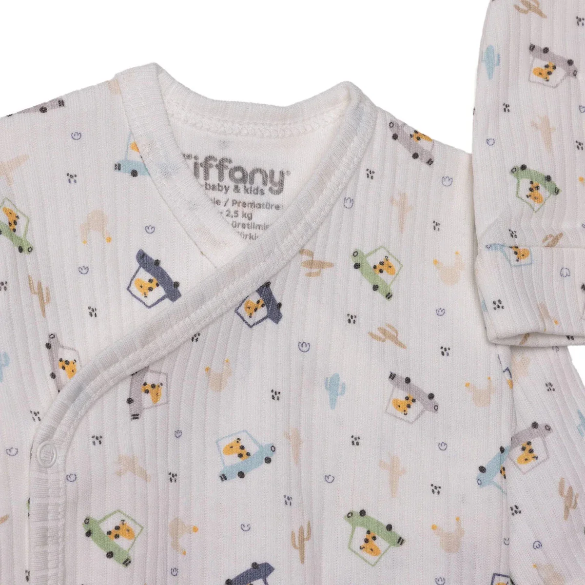 Tiffany 100% Cotton Tiny Baby Set - Ecru - Image 3