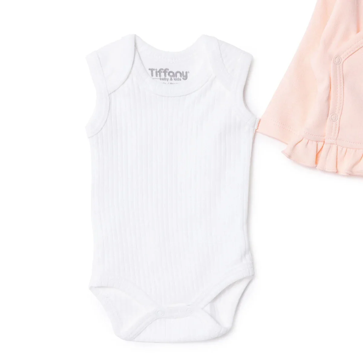Tiffany 100% Cotton Tiny Baby Set - Ecru - Image 5