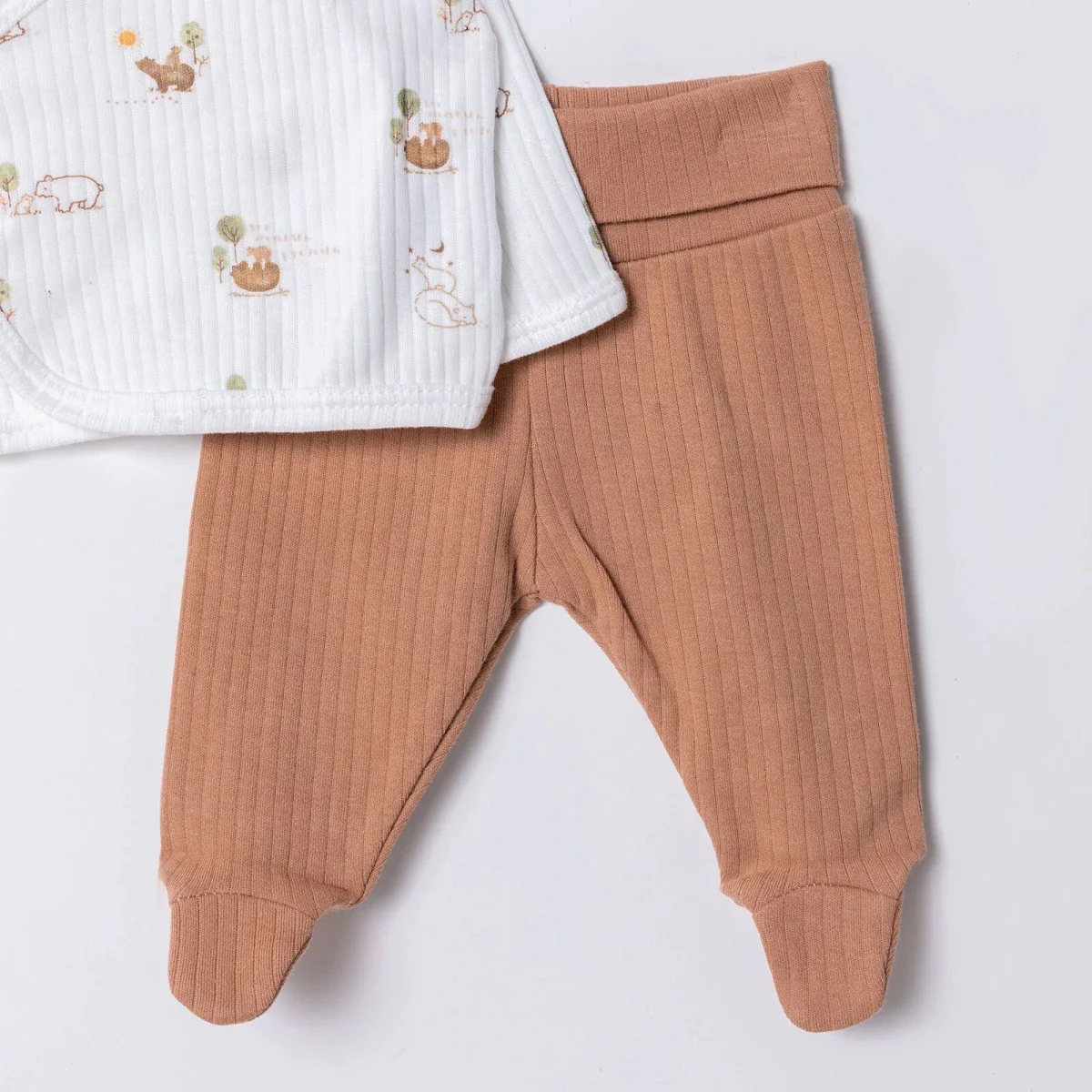 Tiffany 100% Cotton Tiny Baby Set - Ecru - Image 5