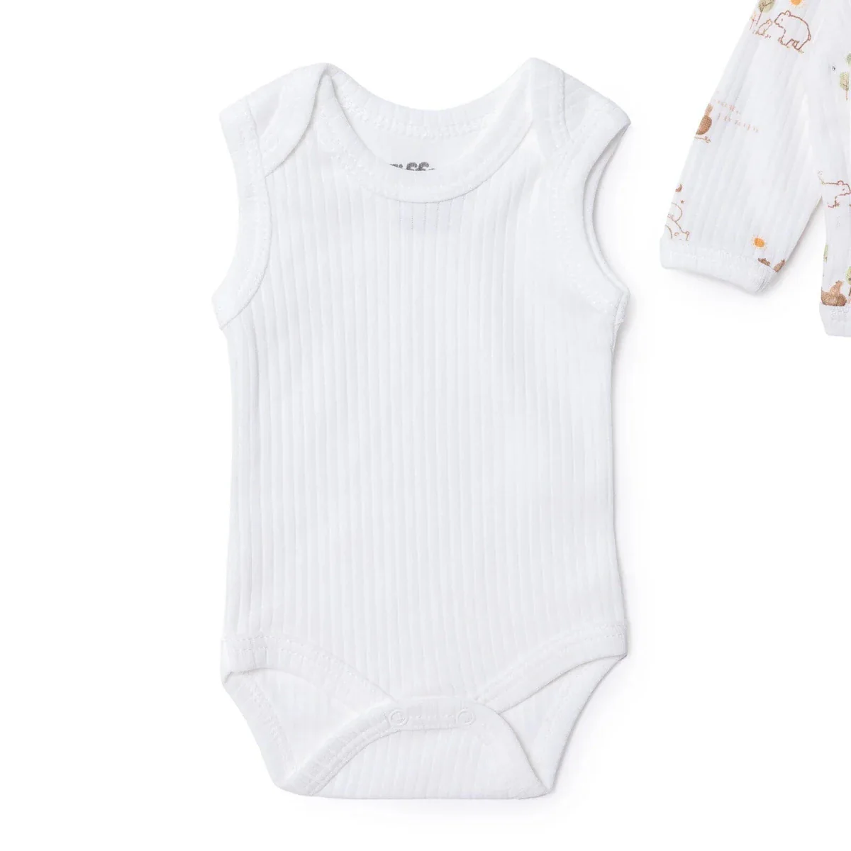 Tiffany 100% Cotton Tiny Baby Set - Ecru - Image 6