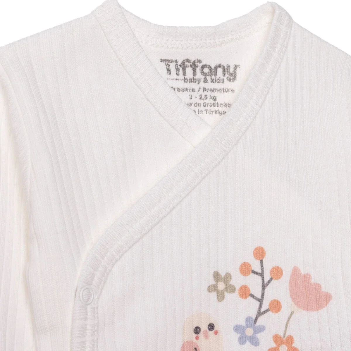 Tiffany 100% Cotton Tiny Baby Set - Ecru - Image 3
