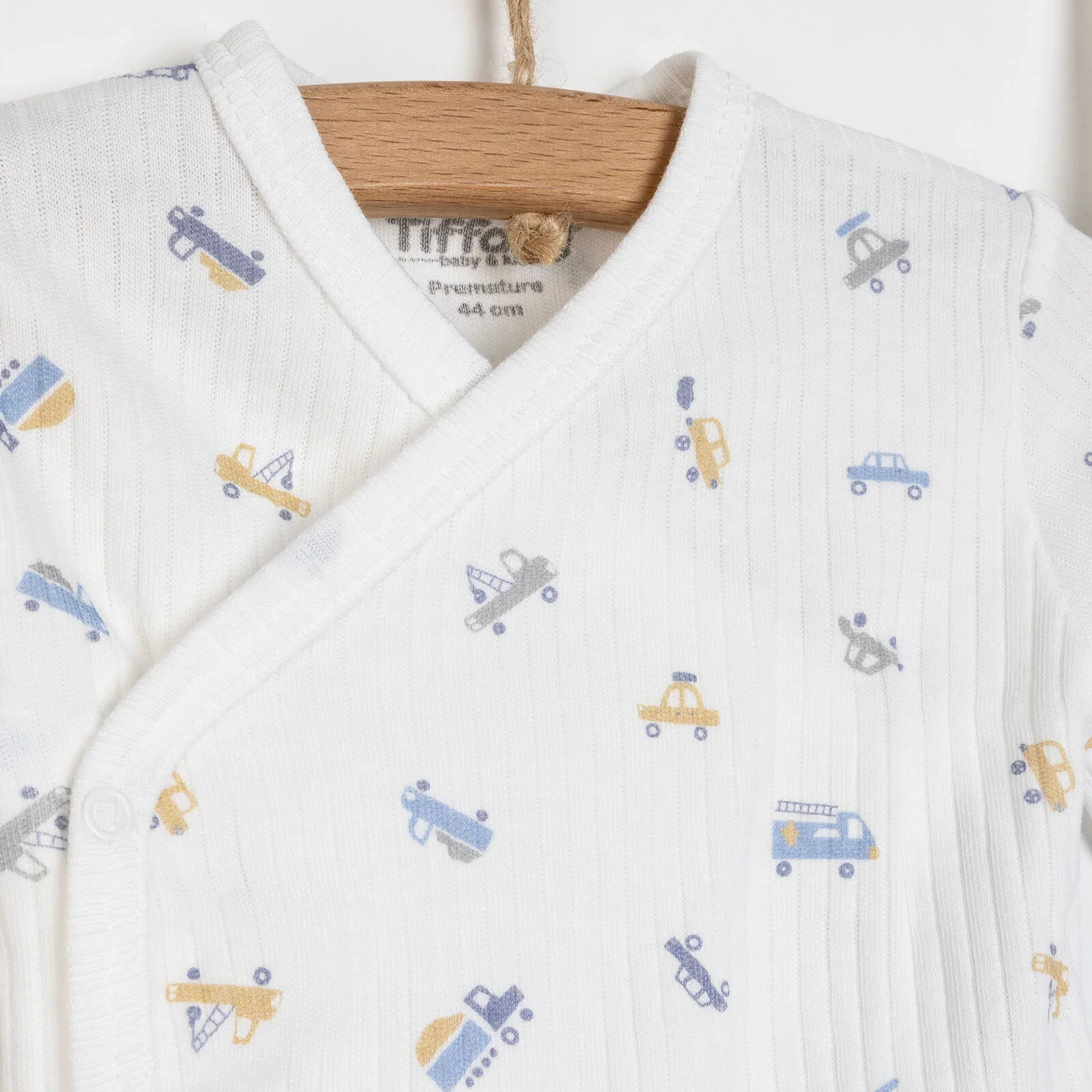 Tiffany 100% Cotton Tiny Baby Set - Ecru - Image 3