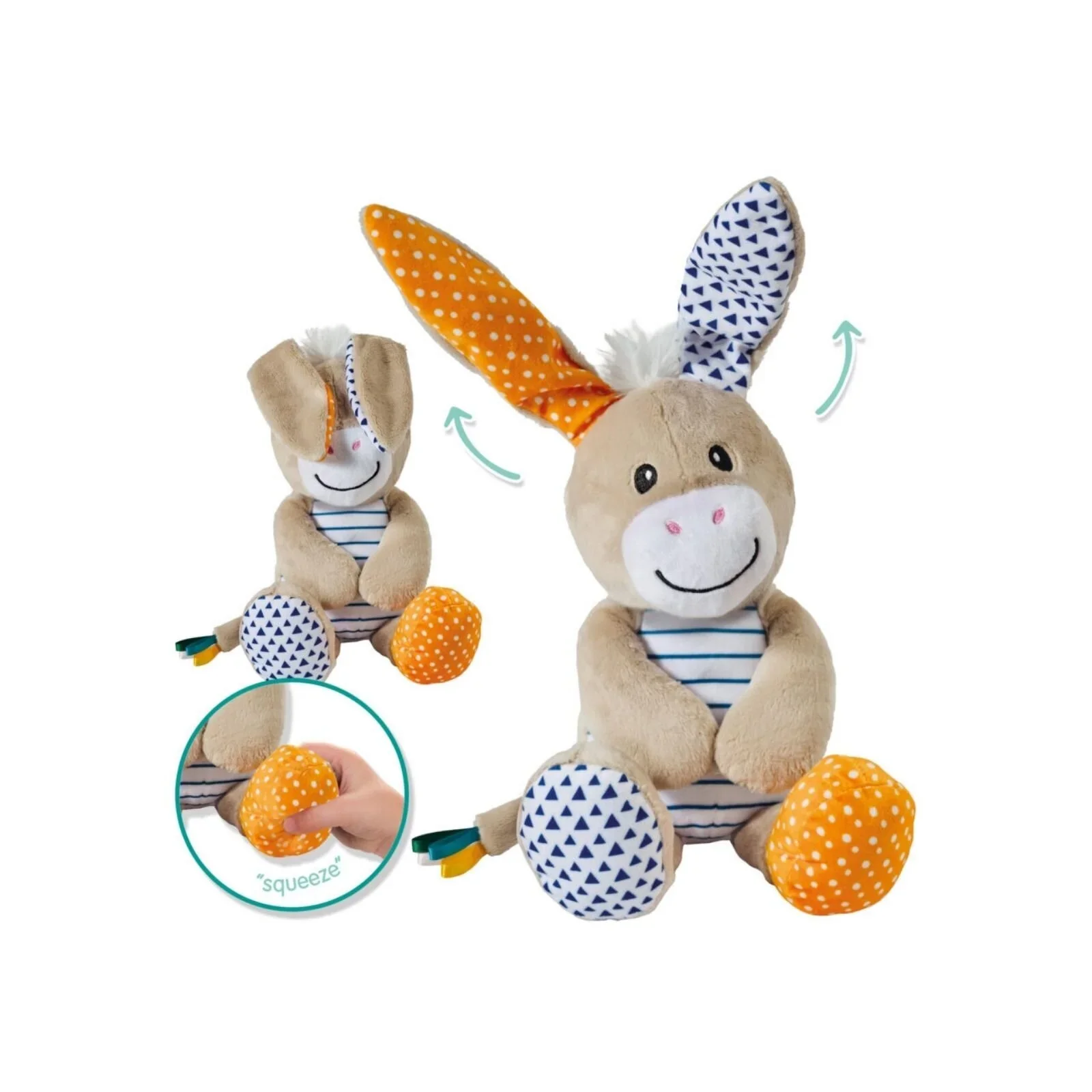 Tiny Talents Donkey Peek-a-Boo Cuddly Toy - Image 2
