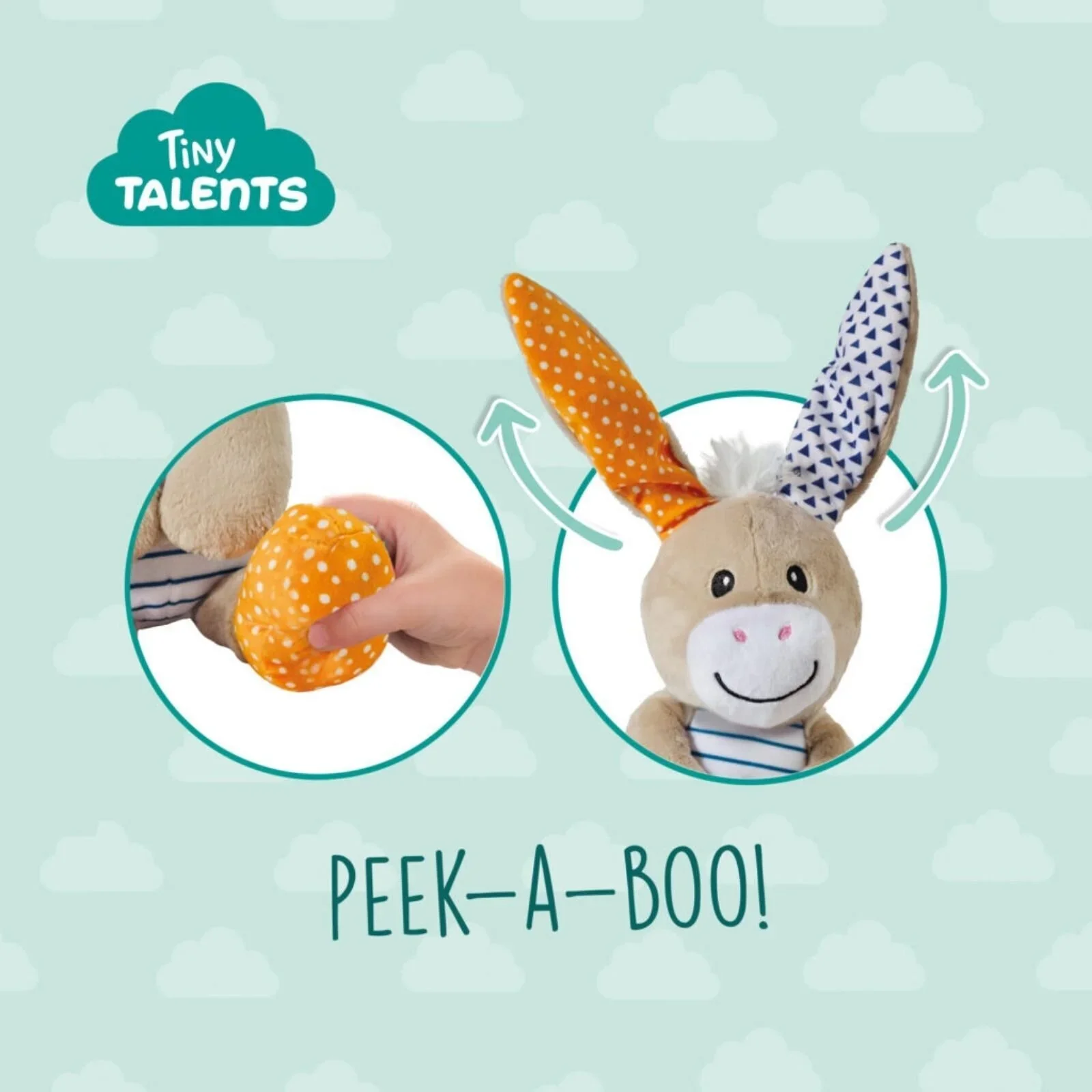 Tiny Talents Donkey Peek-a-Boo Cuddly Toy - Image 4