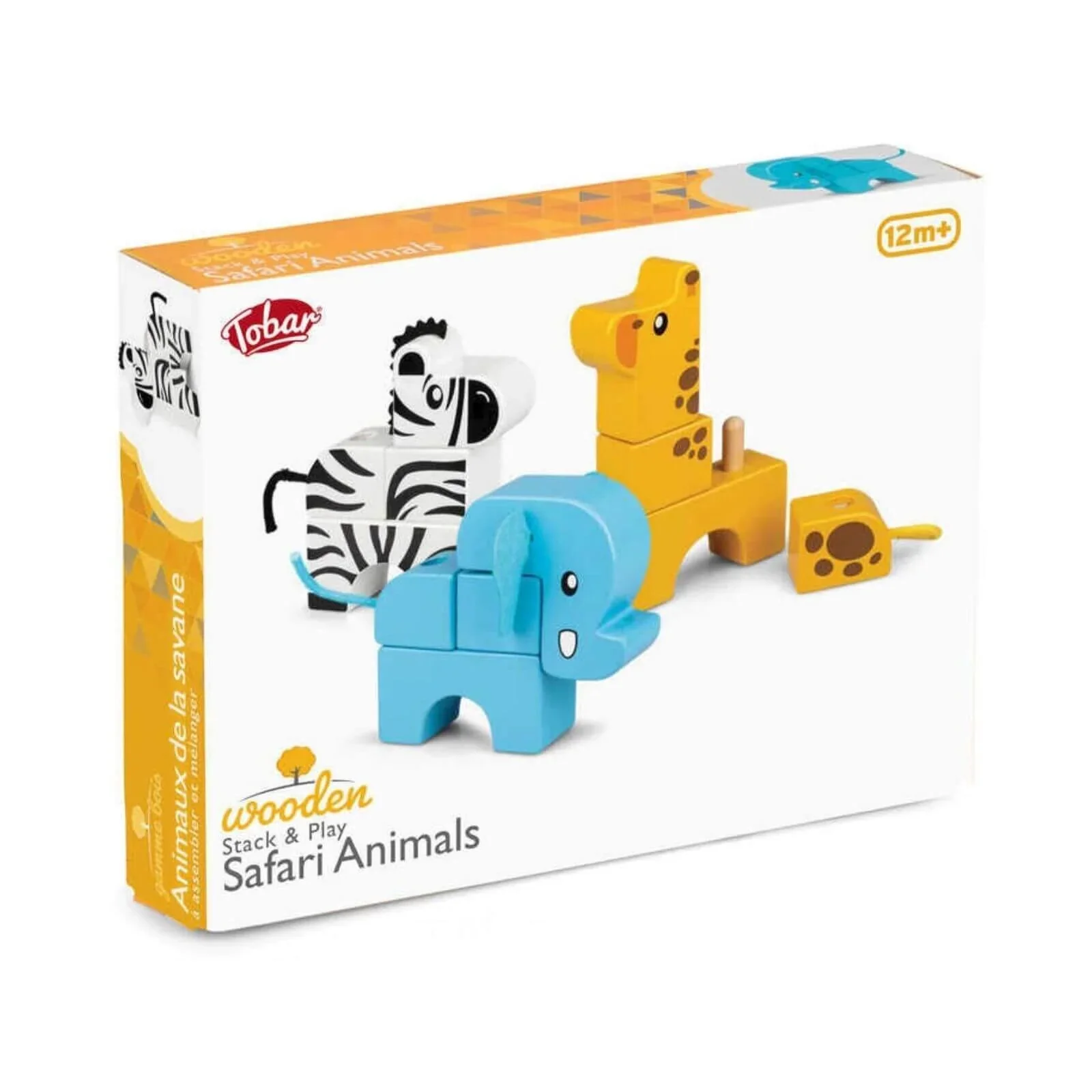 Tobar-Wooden Stack And Play Safari Animals - Image 8