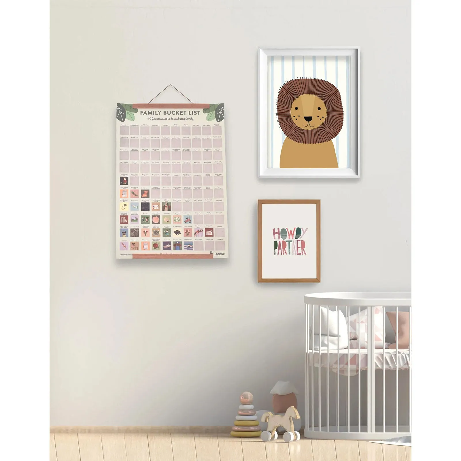 Toddle born Wild A2 100 Activity Bucket List Poster - Image 2
